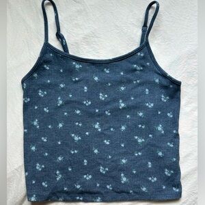 NWOT American Eagle Blue Ribbed Top